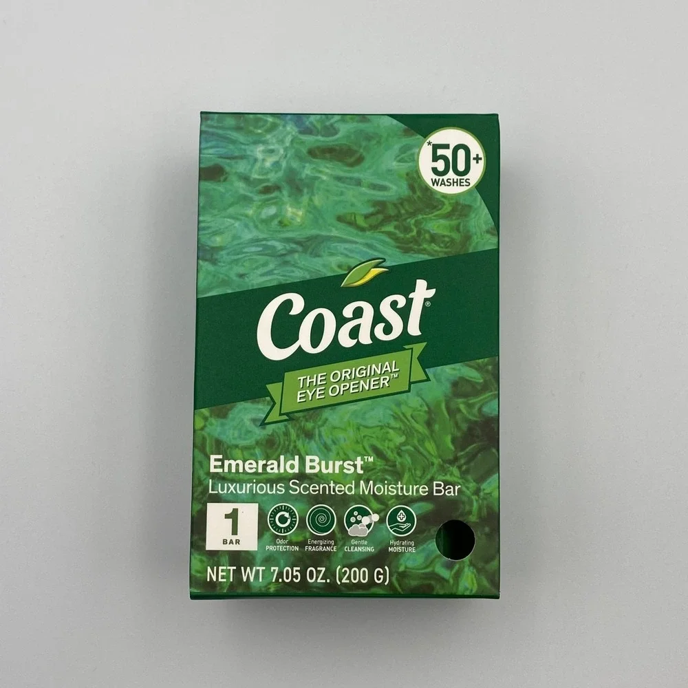 Coast Bar Soap Moisturizing Luxurious Emerald Burst Each Bar 7.05oz Jumbo 5 Pack